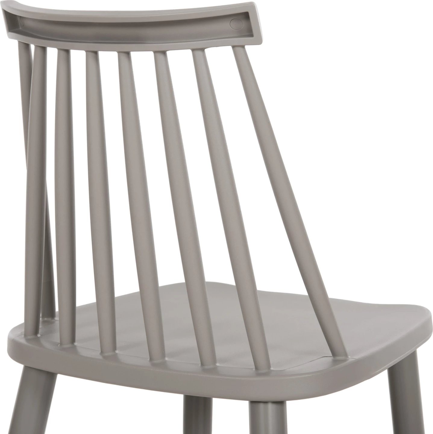 Karrige ngrënieje FH8052.22 Vanessa GRI me këmbë metalike GRI 42.5x44x81H cm., set prej 4 copë