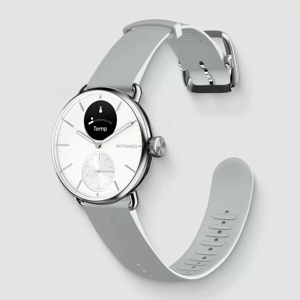 Smartwatch Withings ScanWatch 2, 1.6 cm, OLED, 34.6 g, bardhë