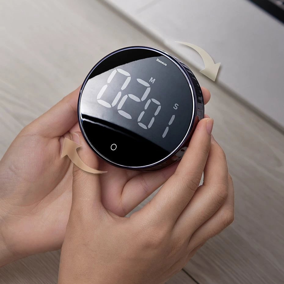 Timer elektronik Baseus Heyo ACDJS-01, me ekran digjital, i zi Timer elektronik Baseus Heyo ACDJS-01, me ekran digjital, i zi