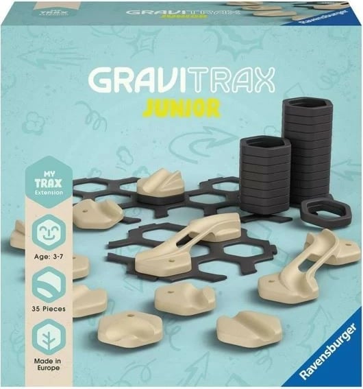 Set shtesë lodër ndërtimi Ravensburger GraviTrax Junior, 35 pjesë, plastikë