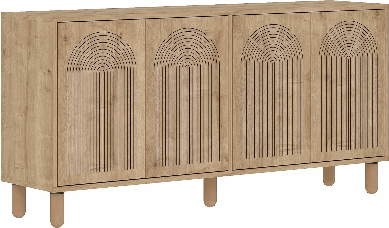 Konsol Skye Decor, ngjyrë Sapphire Oak, Doresta