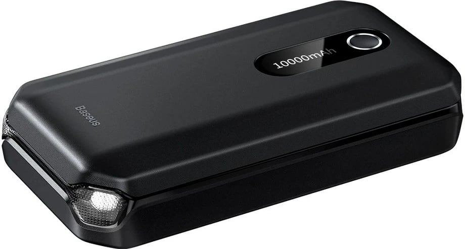 Booster Baseus BS-CH001, 10000 mAh, 12V, me kapëse krokodili, e zezë