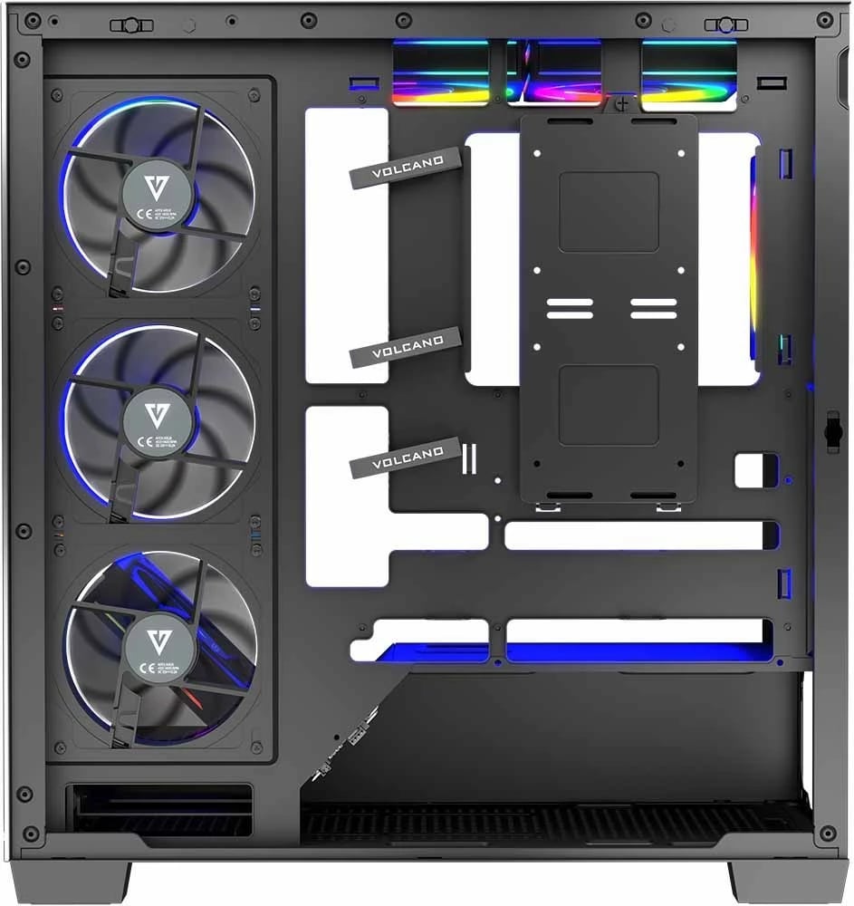 Kasë MODECOM STELLAR 8F ARGB, Midi Tower, e zezë Kasë MODECOM STELLAR 8F ARGB, Midi Tower, e zezë