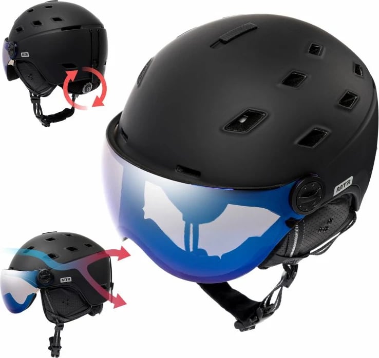 Helmetë ski Meteor, e zezë