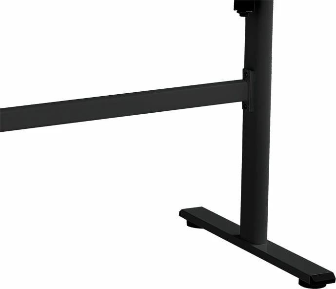 Tavolinë pune e rregullueshme në lartësi Karla sonoma-black 120x60x72/115cm