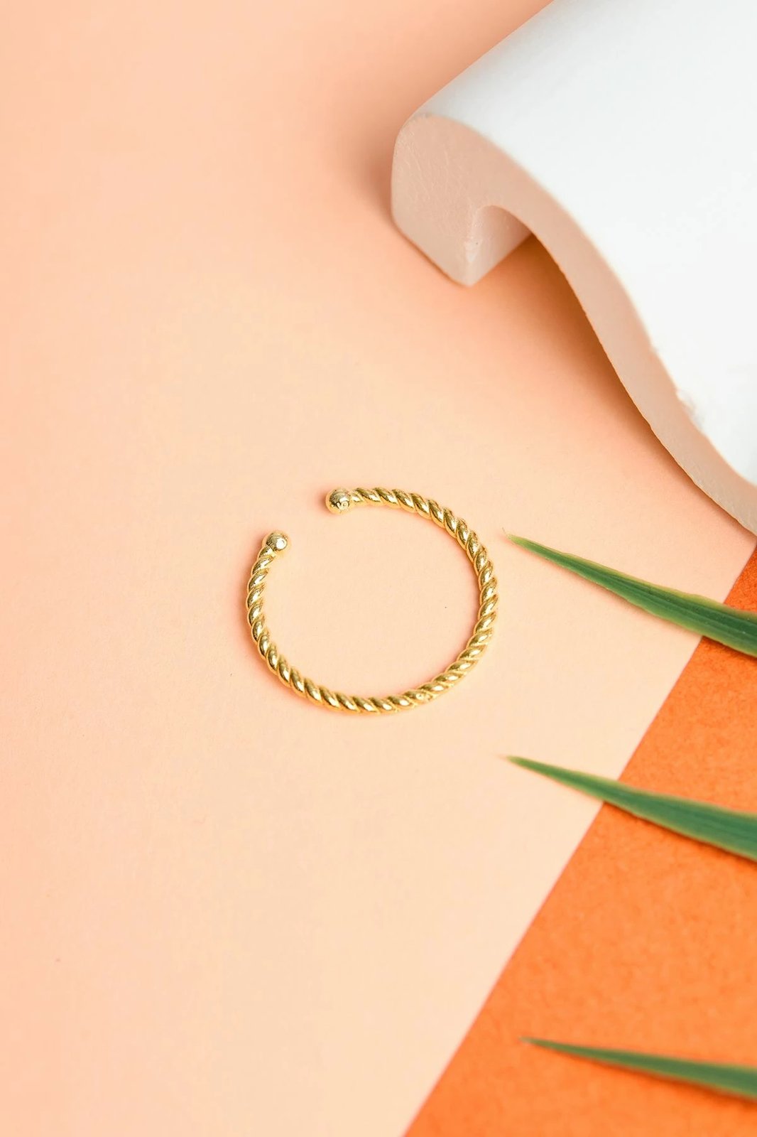 Unazë argjendi Elika, ngjyrë ari, FA182832A