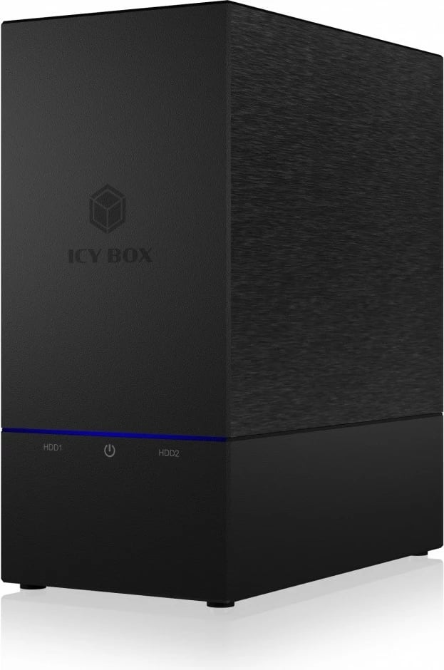 Kasë e jashtme IcyBox IB-RD3621-C31 për 2 HDD/SSD 2.5"/3.5", USB Type-C, e zezë