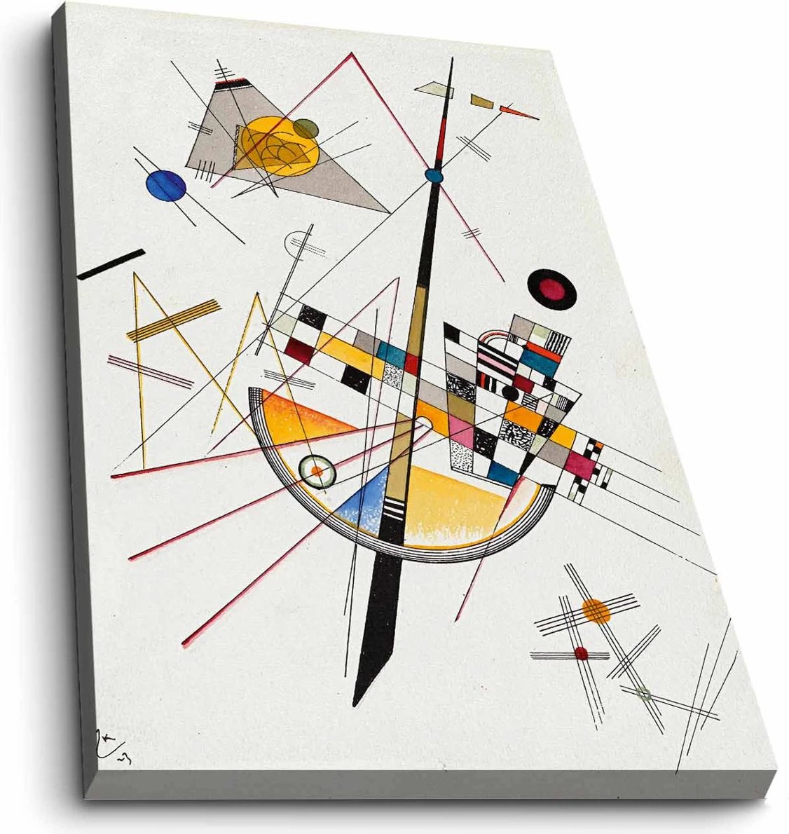 Pikturë dekorative në kanavacë Wallity, shumëngjyrëshe, 45x70cm, 4570KANDINSKY034