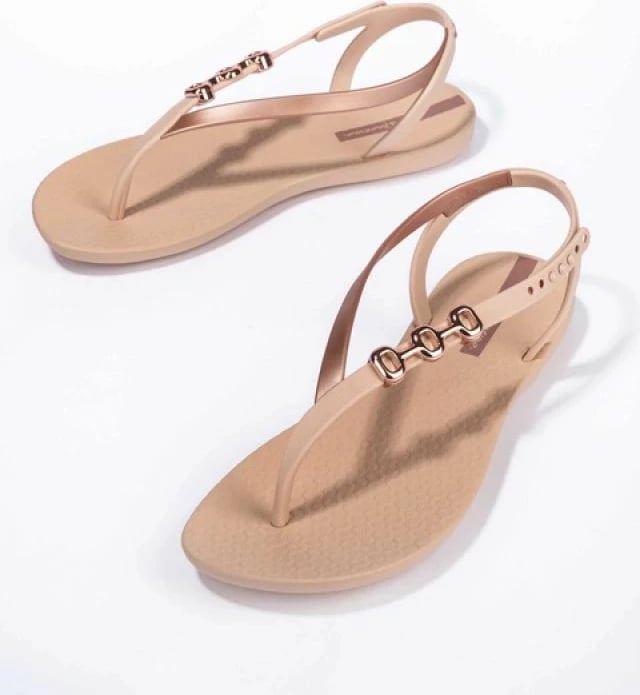 Sandale flip-flop për femra Ipanema, bezhë