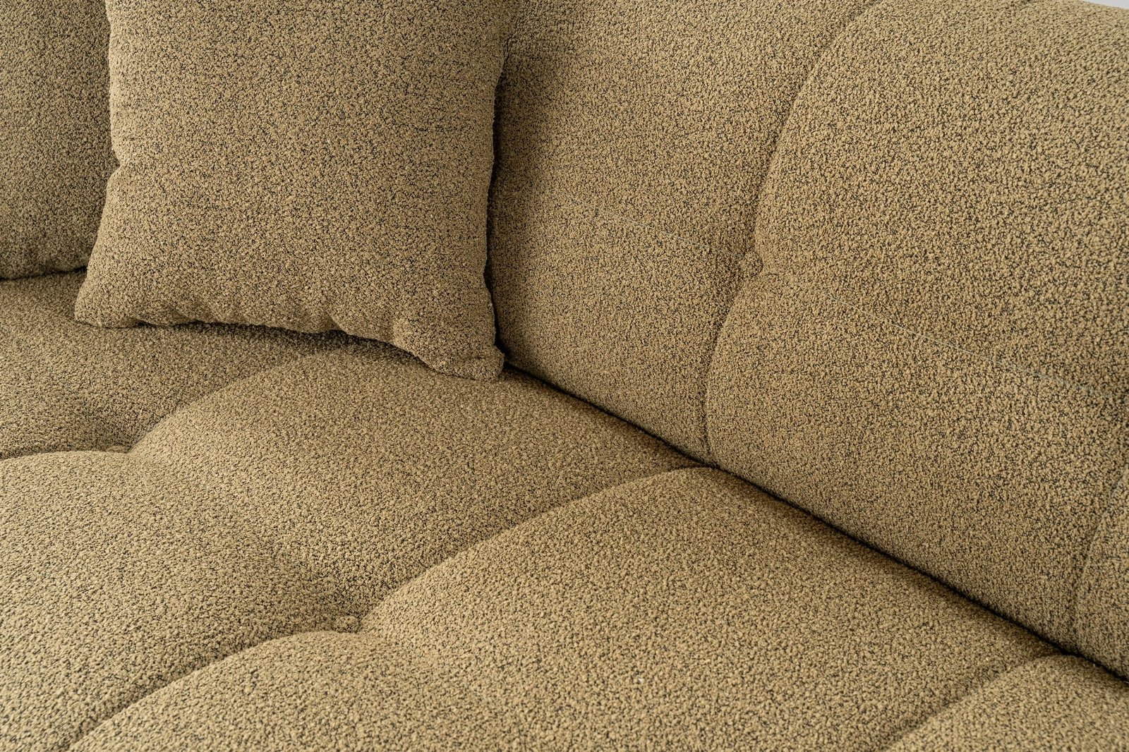 Divan treshe Atelier del Sofa, Cady, ngjyrë kaki