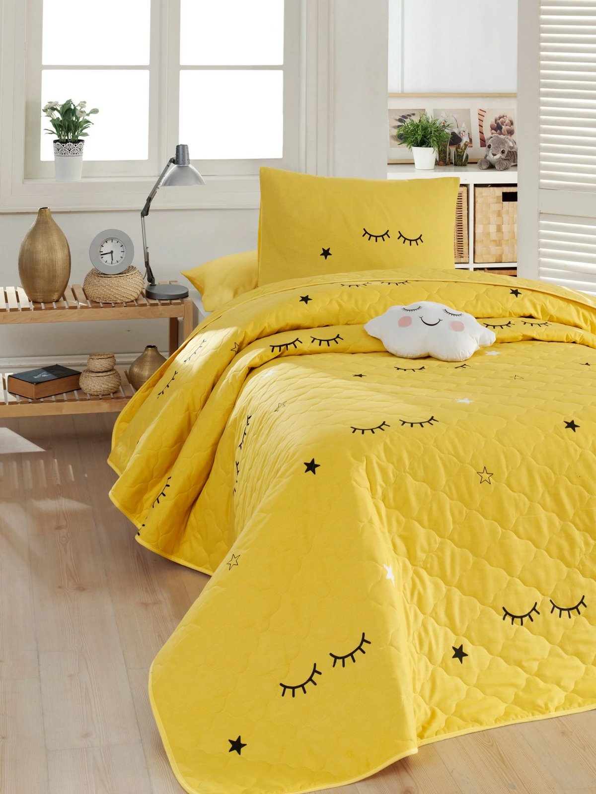 Përparëse krevati teke L'essentiel, Dide, e verdhë