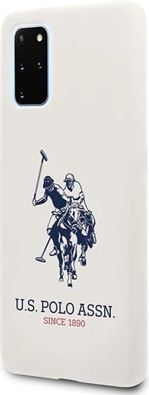 Mbështjellës U.S. Polo Assn. USHCS67SLHRWH Silicone për Samsung Galaxy S20+, Bardhë