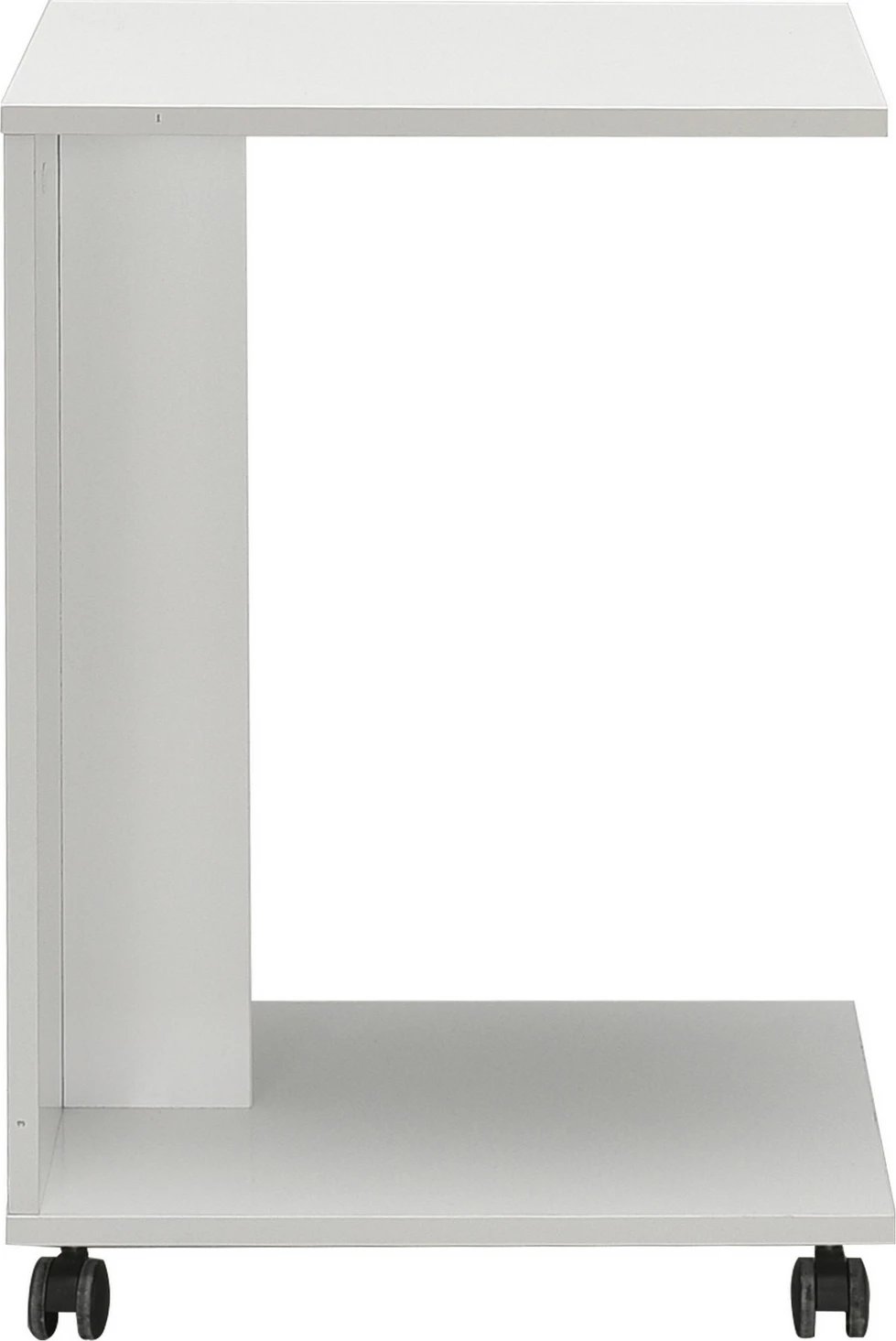 Tavolinë kafeje Hanah Home, Shp-108-Pp-1, ngjyrë e bardhë, me rrota