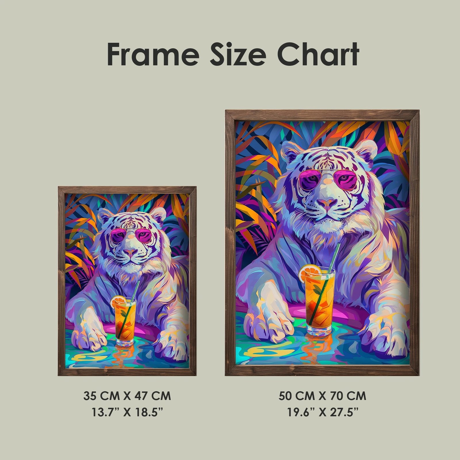 Pikturë dekorative me kornizë MDF, Wallity, TUN014-XL, shumëngjyrëshe