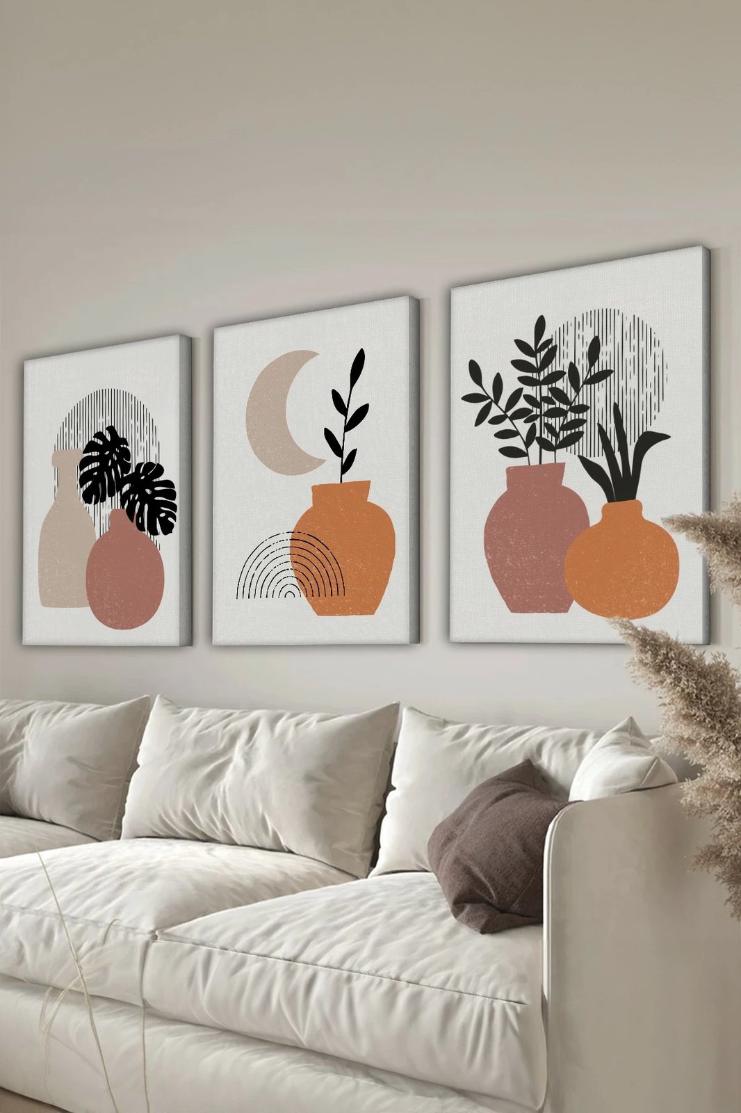 Pikturë dekorative në kanavacë (3 copë), Wallity, 3Cnvs16, 40x60cm