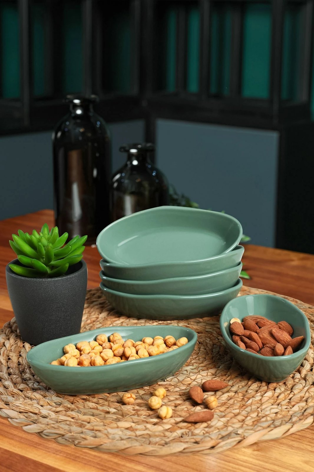 Set tasash për salca, qeramike, shumëngjyrëshe, 6 copë, Hermia Concept, ST500006F326A000000MAYD200