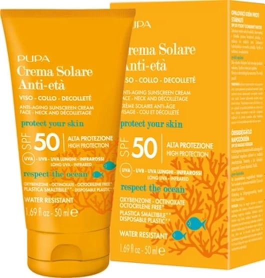 Pupa Anti-Aging Sunscreen SPF 50 Face - Neck 50ml
