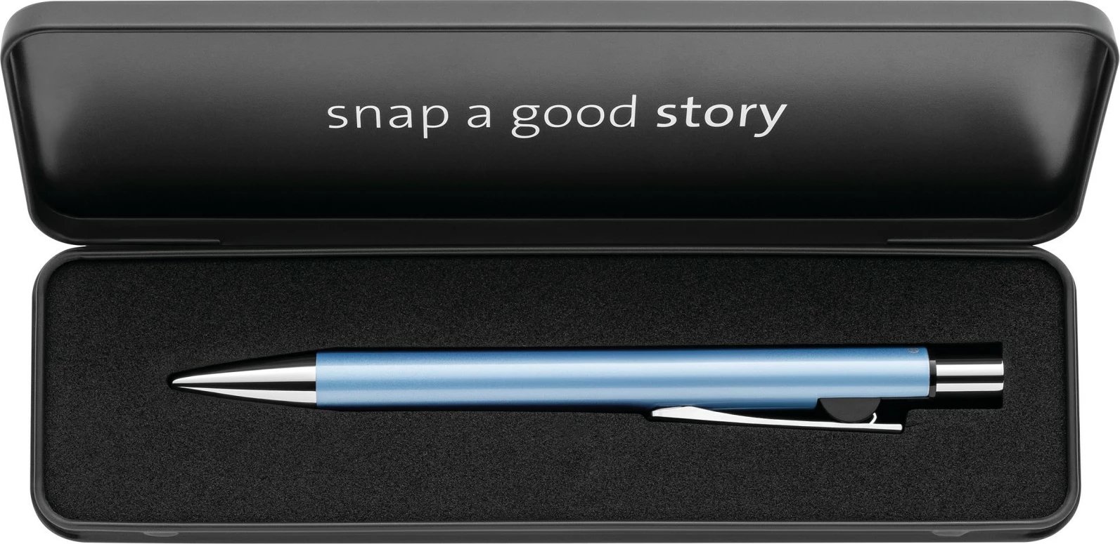 Stilolaps Pelikan Snap Metalic K10 frostblau në kuti metalike
