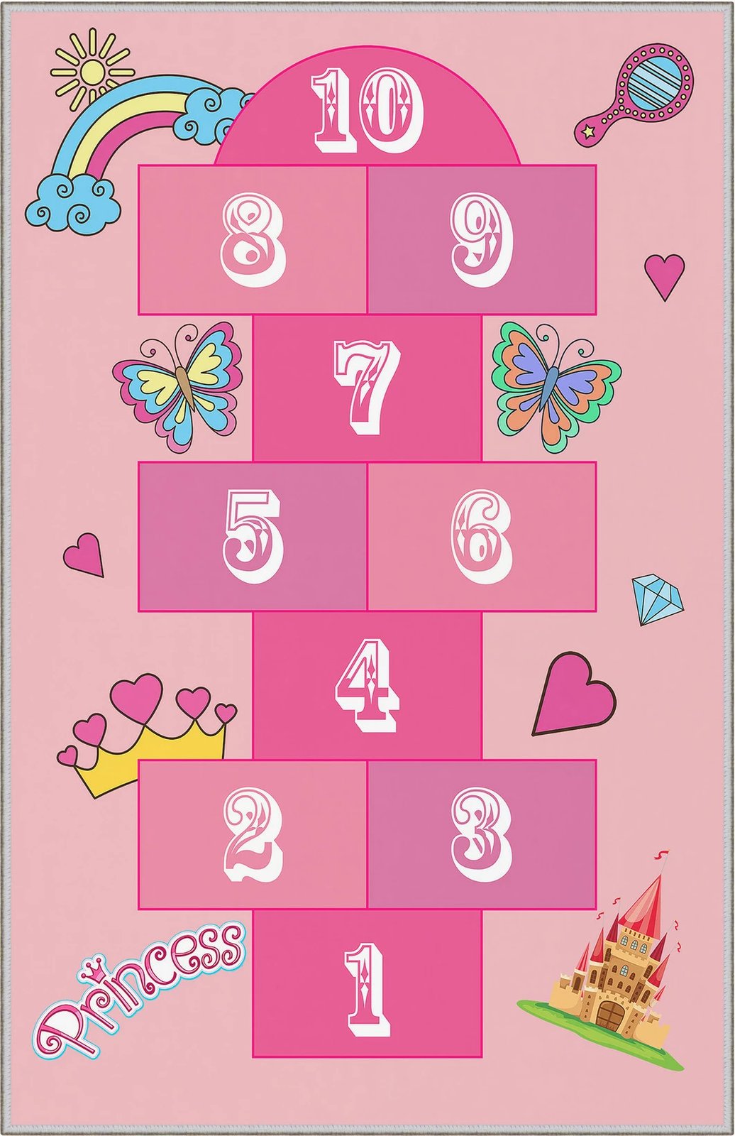 Qilim për fëmijë, shumëngjyrësh, 80x120cm, WOOKECE040