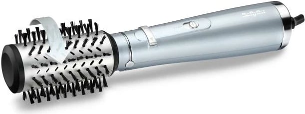 Furçë ajri e nxehtë rrotulluese, BaByliss, Hydro Fusion AS773E, teknologji plazma me jone, cilindër qeramik, ice blue