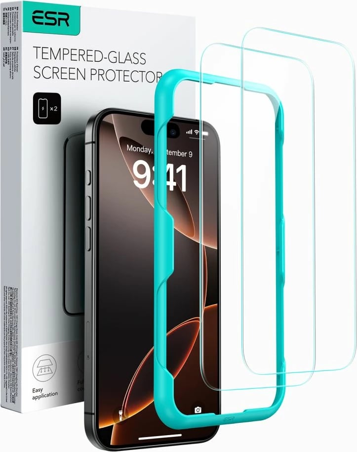 Mbrojtës xhami ESR për iPhone 16 Pro, 2 copë
