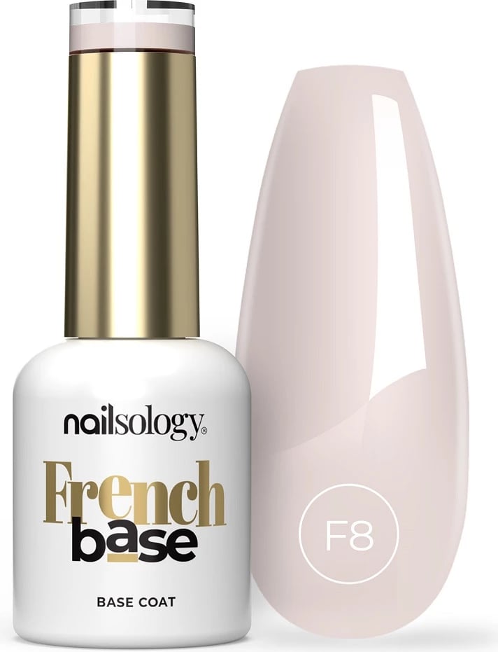 Bazë hibride me ngjyrë për thonj Clavier French Base F8 Rassjelly për femra 8ml