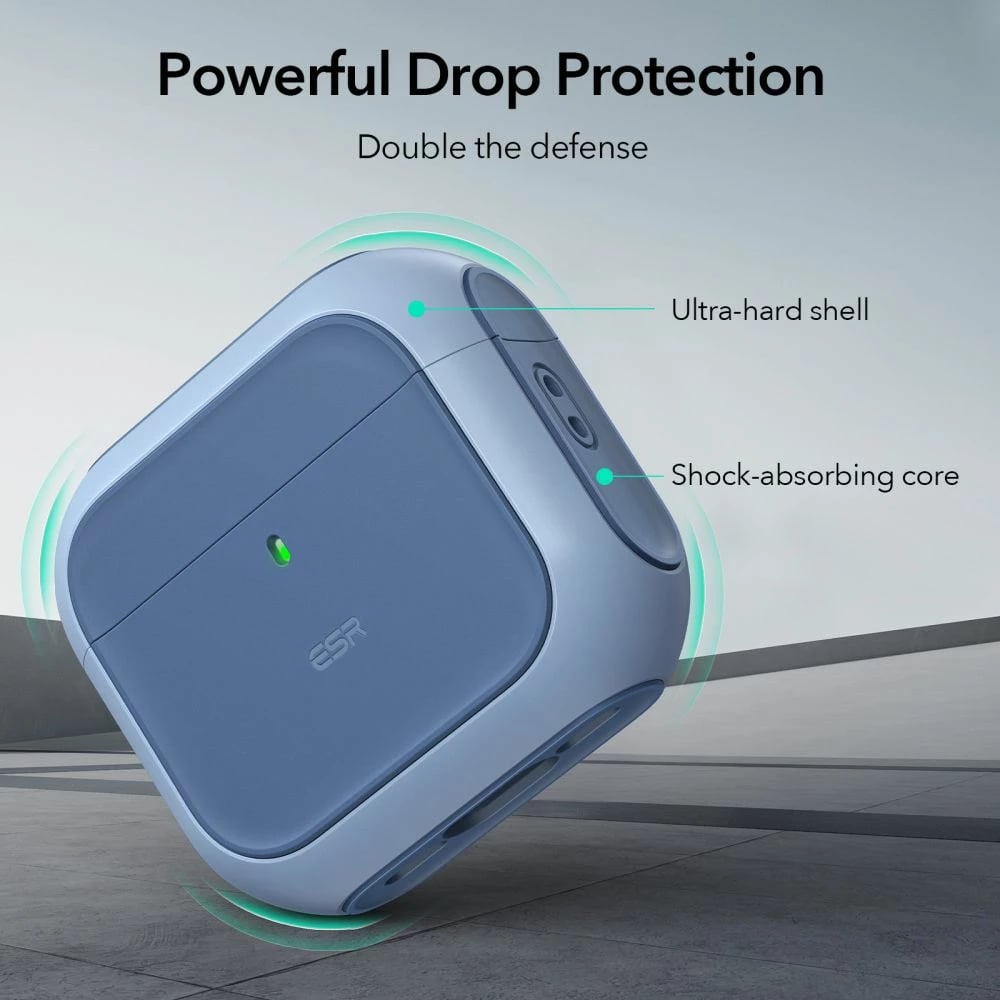 Mbështjellës ESR Orbit HaloLock për AirPods 4, MagSafe, Blu