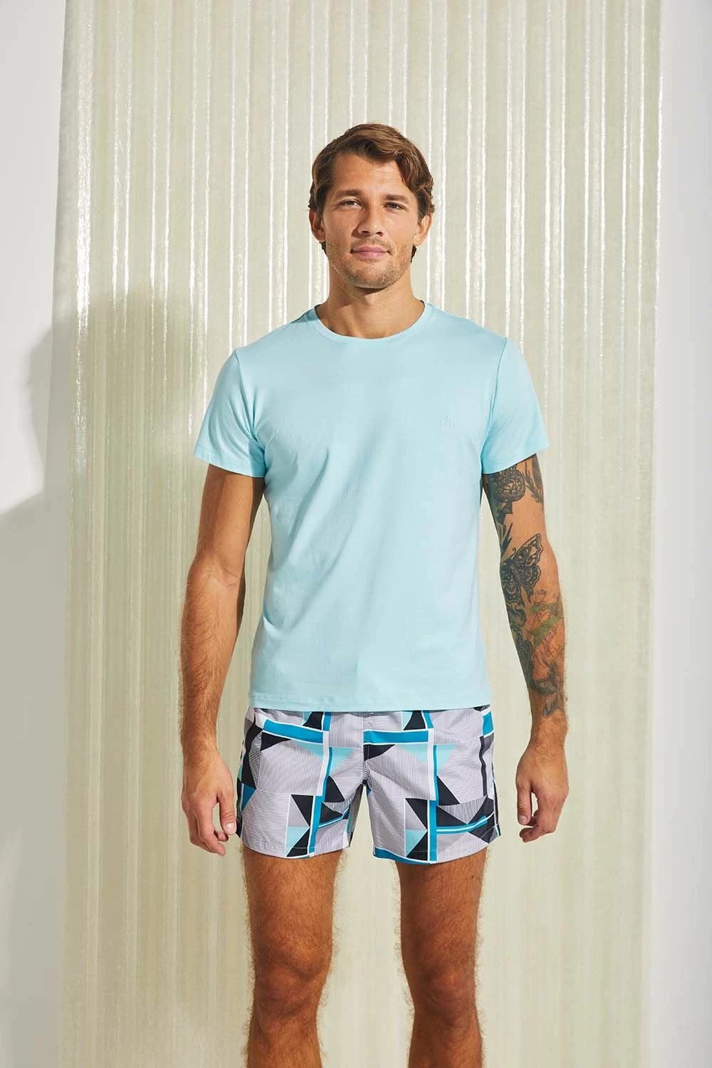 T-shirt për meshkuj Jumeon, Andrej, ngjyrë mint