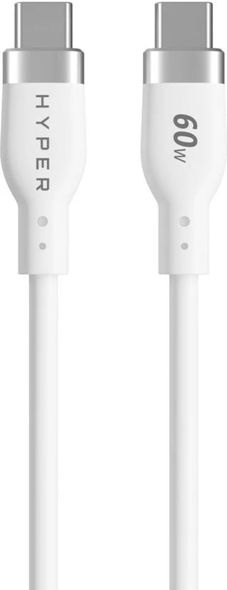 Kabllo USB-C Targus 1.5m, silikon, 60W, e bardhë