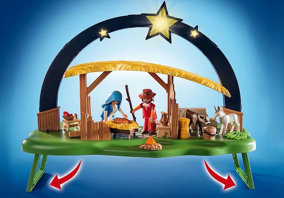 Set lodrash Playmobil Christmas 9494 me ndriçim