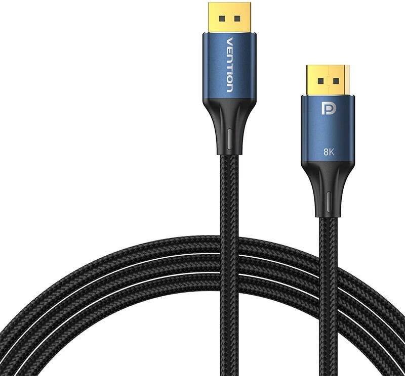 Kabllo DisplayPort 1.4 Vention HCELF, 1m, 8K 60Hz/4K 120Hz, Blu
