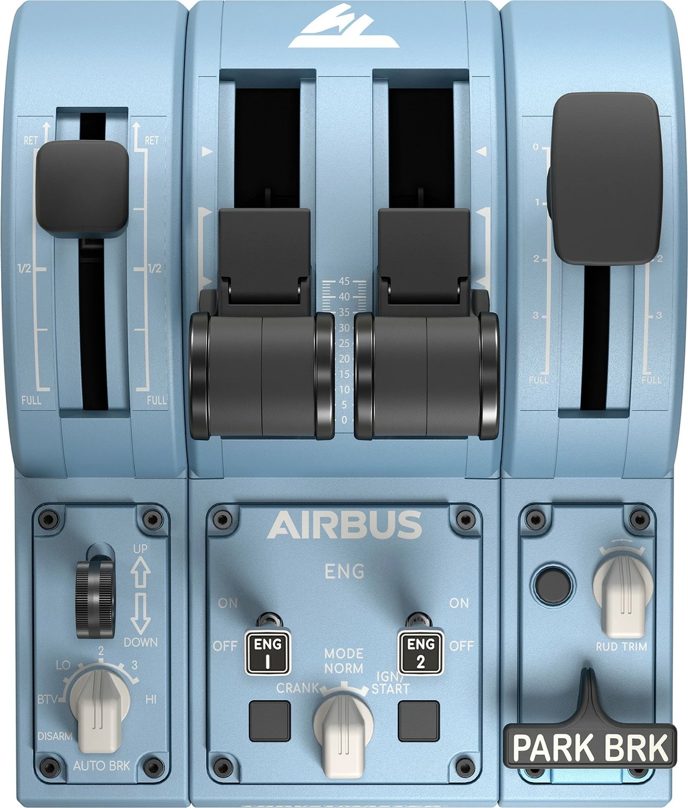Kontrollues fluturimi Thrustmaster TCA Quadrant AIRBUS Edition, PC, zi/kaltër