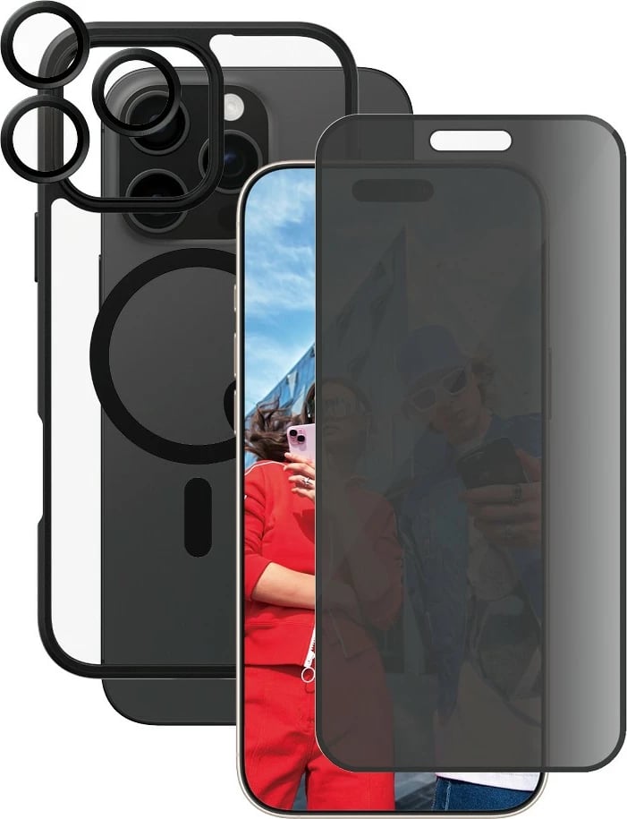 Mbështjellës PanzerGlass CARE Flagship 3-in-1 për iPhone 16 Pro Max, transparent