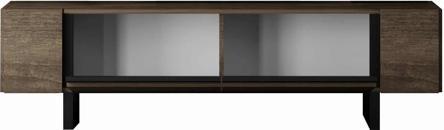 Komodë TV Skye Decor, ngjyrë arre, e zezë