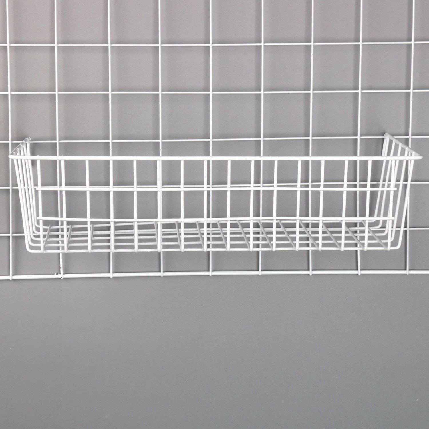 Aksesor dekorativ metalik për mur, Wallity, WR014, i bardhë, 38x13x16cm