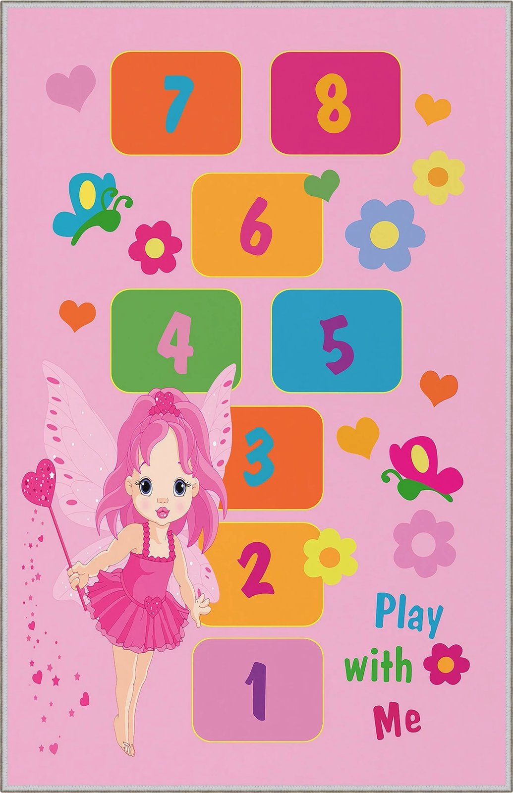 Qilim për fëmijë, shumëngjyrësh, 80x120cm, WOOKECE050