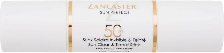Stick për fytyrë për mbrojtje nga dielli Lancaster Sun Perfect Sun Clear & Tinted SPF50 për femra, 12g