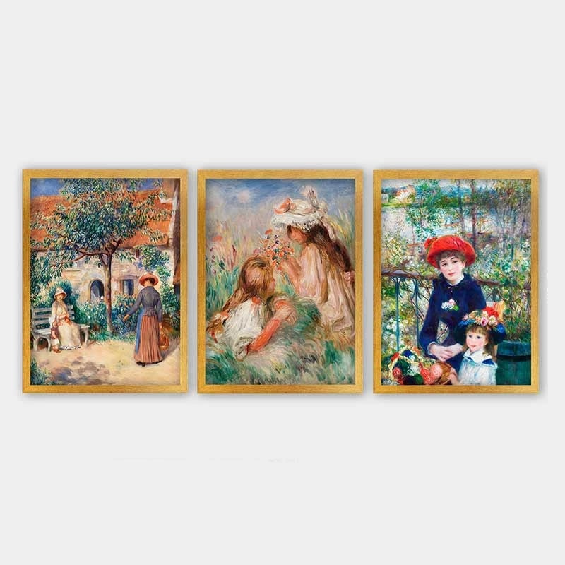 Pikturë dekorative me kornizë (3 copë), Wallity, 3AC_UN3875705_3545