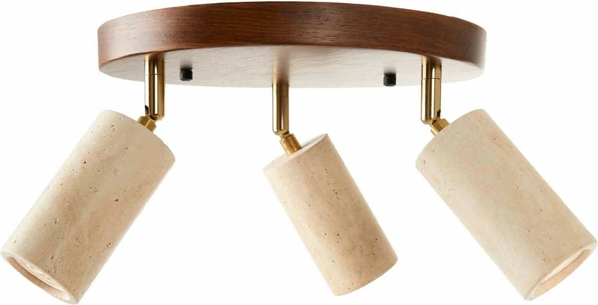 Llambë tavani prej druri, Opviq Nur C, ngjyrë bezhë dhe arre