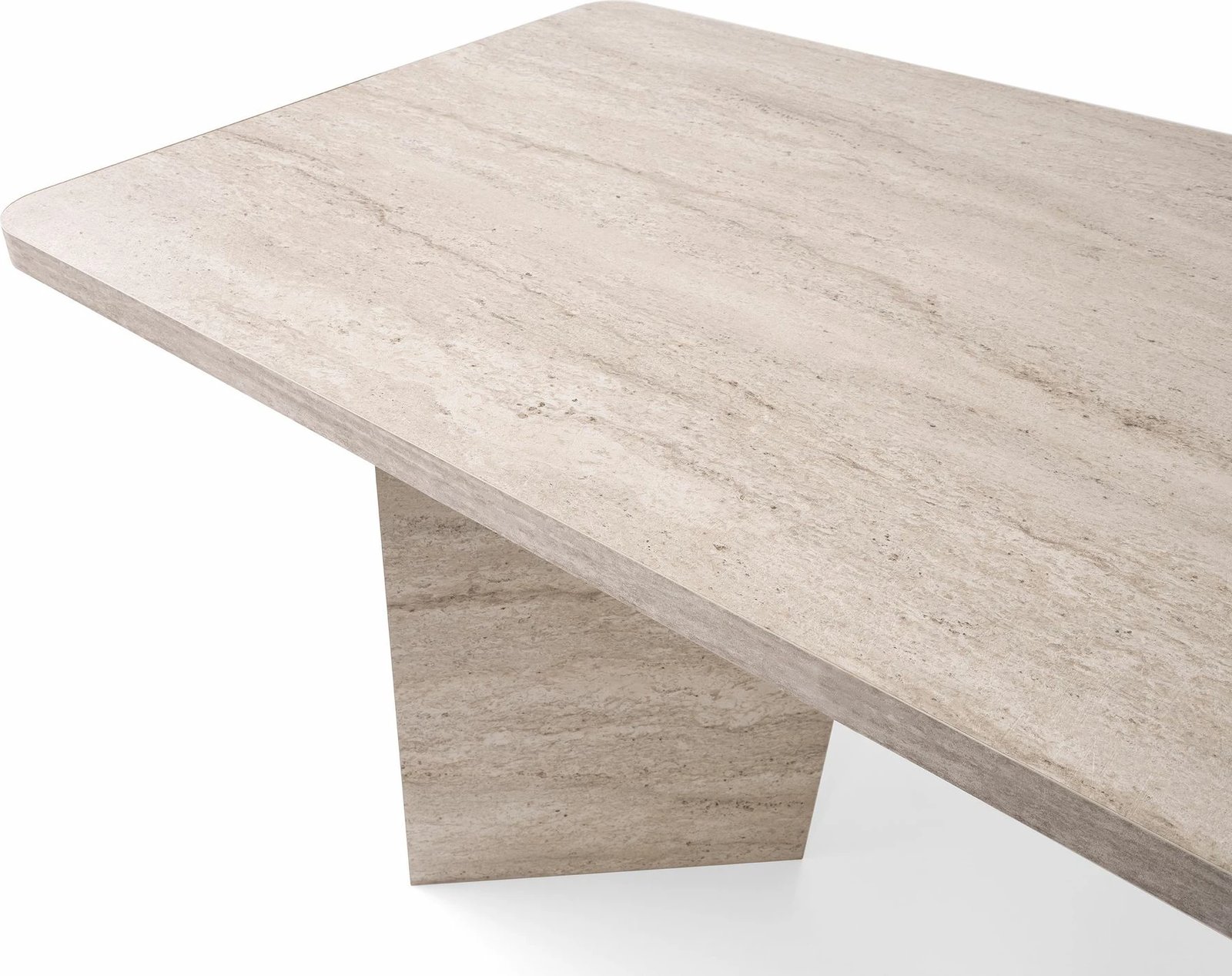 Tavolinë ngrënieje Skye Decor, ngjyrë travertin, Loft - 2931