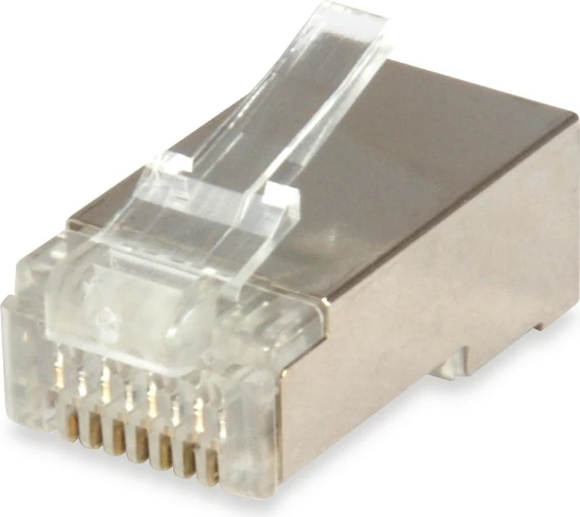 Set prizë rrjeti RJ45 Equip Cat6, shielded, 100 copë, argjend