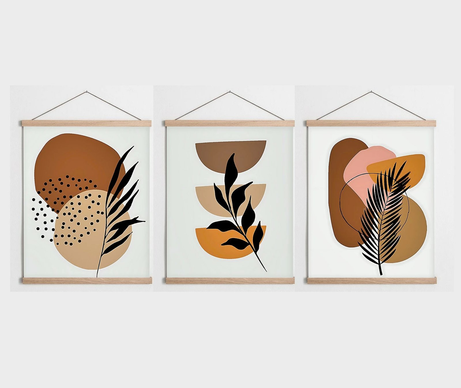Pikturë dekorative me kornizë (3 copë), Wallity, SRG04