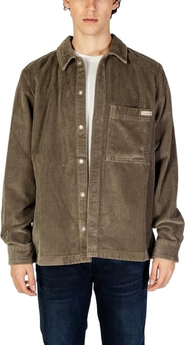 Camicia për meshkuj Calvin Klein Jeans, kafe
