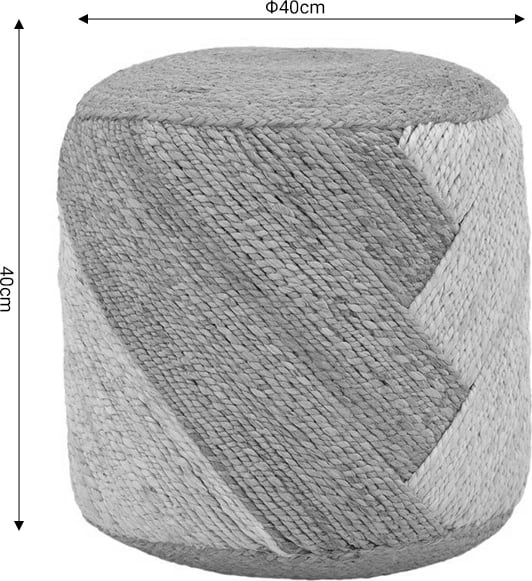 Karrige për bar Elision Inart natyrale-bezhë 100% jute 40x40x40cm