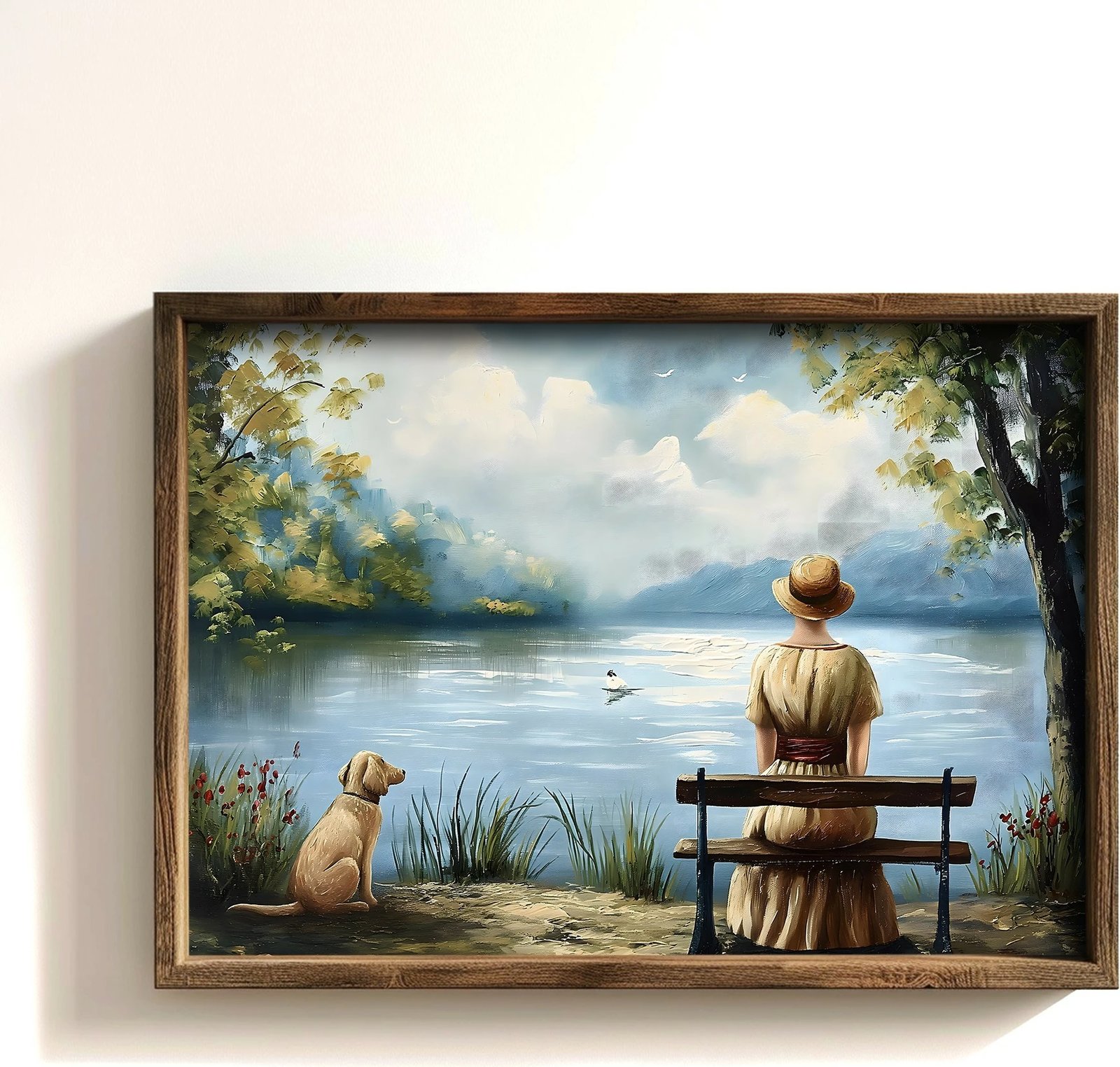 Pikturë dekorative me kornizë MDF, shumëngjyrëshe, Wallity, GE170-L