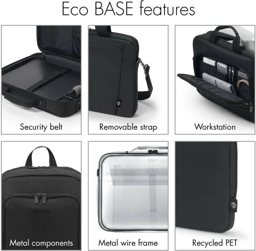 Çantë laptopi DICOTA Eco Multi BASE, 15-17.3", e kuqe