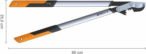 Gërshërë degësh Fiskars PowerGear X LX98-L, doreza të gjata, portokalli/zezë