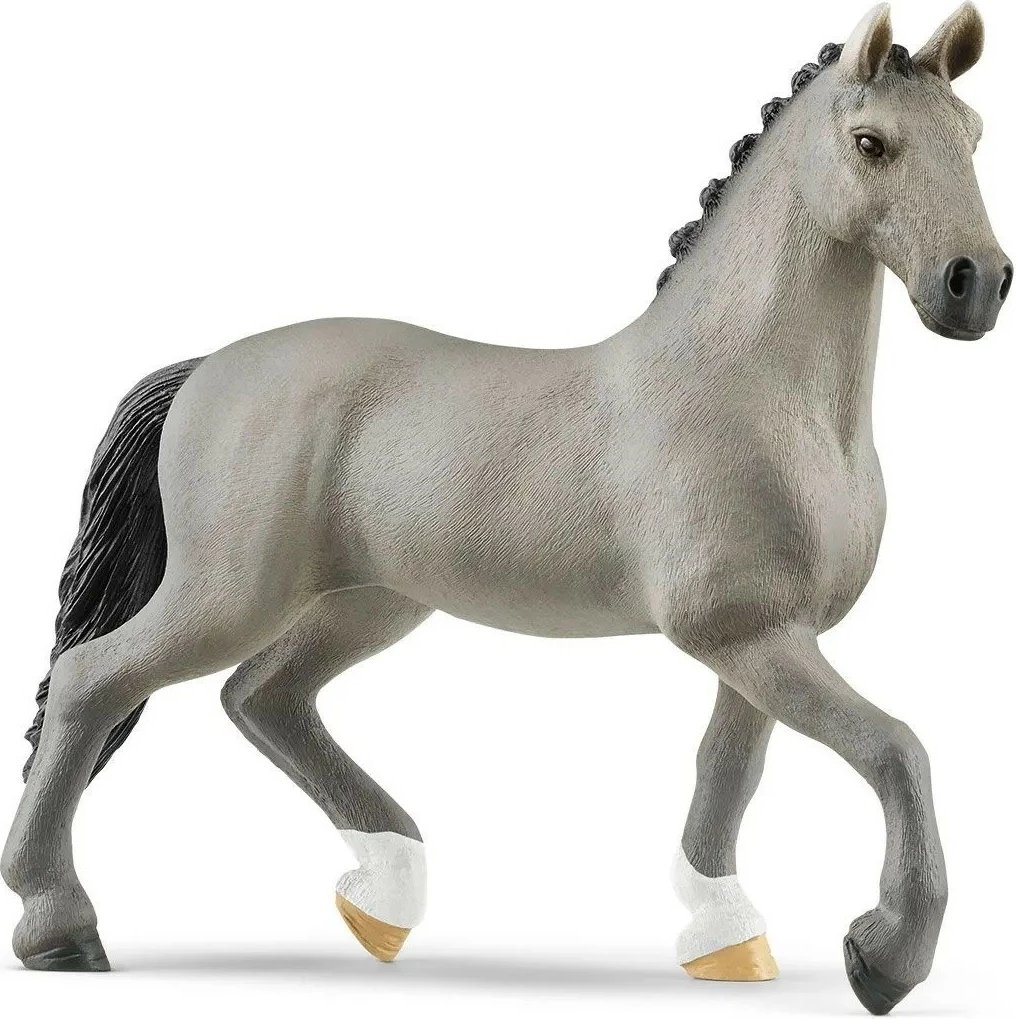 Figurë kali Schleich 13956, French Saddle Horse, plastikë, gri