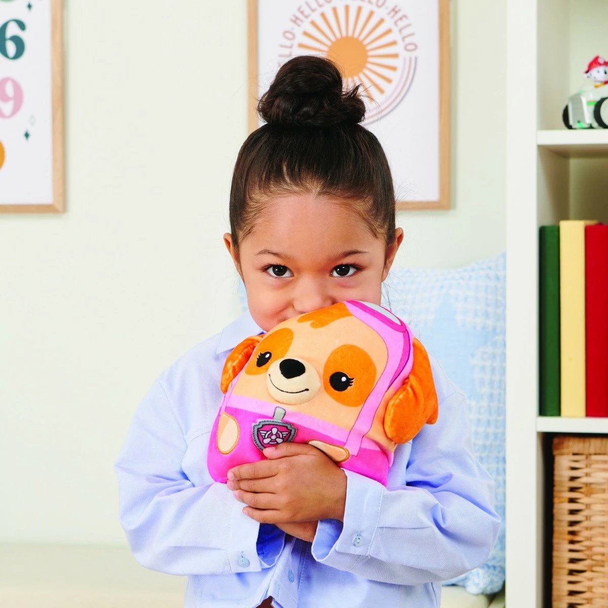 Lodër pelushi Paw Patrol Spin Master Rubble 20 cm, e verdhë