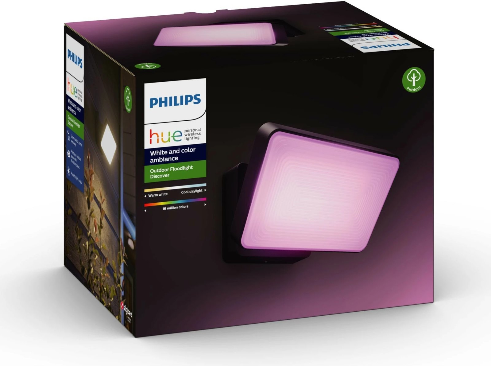 Dritë muri Philips Hue Discover, LED, e zezë Dritë muri Philips Hue Discover, LED, e zezë